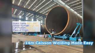 Ronniewell rolbedden met een diameter van 14 m voor zuigcaissons