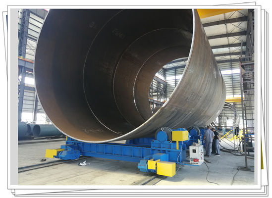 Van het de Pijplassen van het staalwiel Conventioneel van de de Rotator600t Kolom Reizend het Draaien van Monopile Broodje
